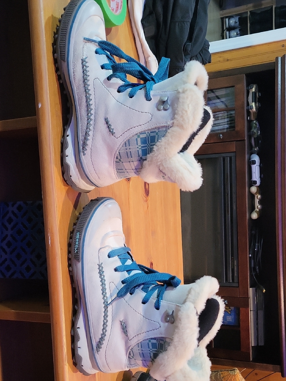 Women's Merrell Pixie Lace Silver Birch Waterproof Boots - Picture 4 of 6